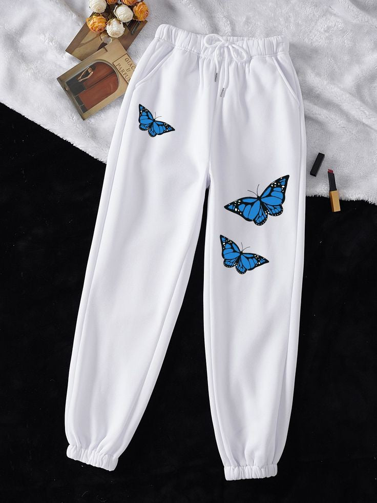 "Blue Butterflies"Sweat Trouser